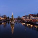 Schwimmender Weihnachtsbaum
