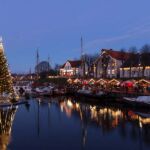 Schwimmender Weihnachtsbaum