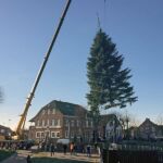 Aufstellen des Schwimmenden Weihnachtsbaums